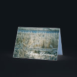 Cartão De Festividades Frozen Moments<br><div class="desc">Gleaming icicles coat a fence on a country road in Montana.</div>