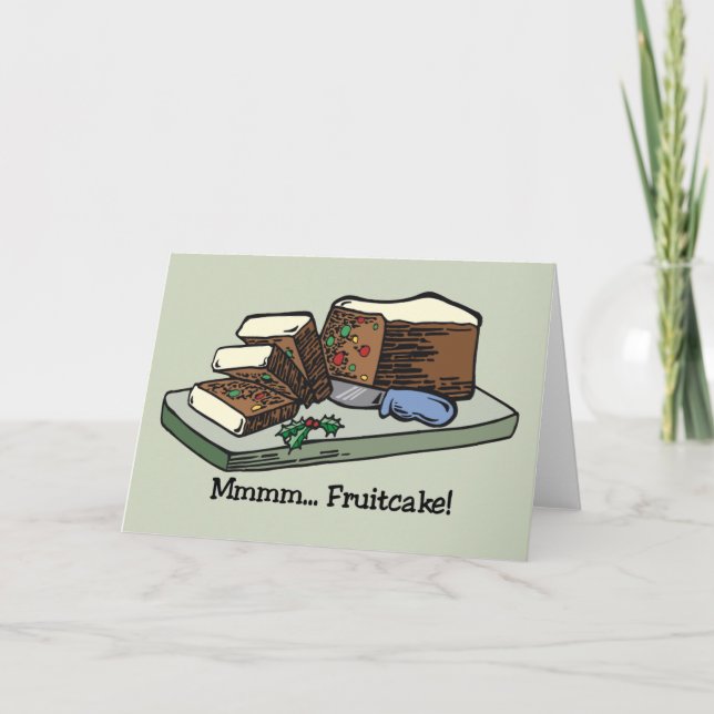 Cartão De Festividades Fruitcake card (Frente)