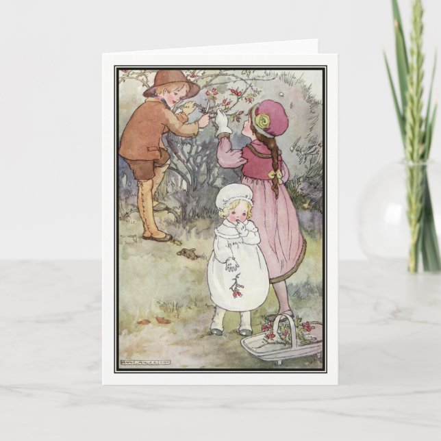 Cartão De Festividades Frutas de Inverno por Anne Anderson (Frente)