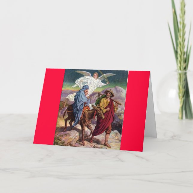 Cartão De Festividades Fuga ao Egito (Frente)