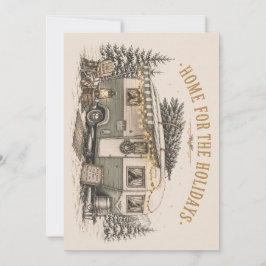 Cartão De Festividades Fuga de Natal Boho Americana em uma Cabana