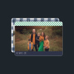 Cartão De Festividades Fun Old Fashioned Family Christmas Photo Collage<br><div class="desc">Wishing you and yours a fun, old fashioned family Christmas. This festive and merry card features and fun non traditional color scheme and coordinating but oh so funky stripes and checks. All text is fully editable. This back allows space for 3 photos so it's perfect for a 3 kiddo family....</div>