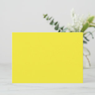 Cartão De Festividades Fundo Amarelo Vibrante Sólido