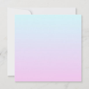 Cartão De Festividades Fundo de gradiente pastoso rosa e azul