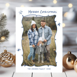 Cartão De Festividades Funky Hand Drawn Foto De Natal