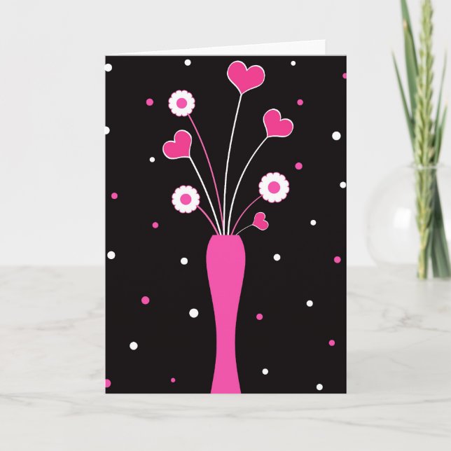 Cartão De Festividades Funky vase (Frente)