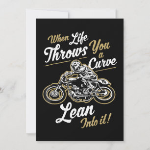 Cartão De Festividades Funny Biker cita Gift Sarcástico do Motorcycle Ri