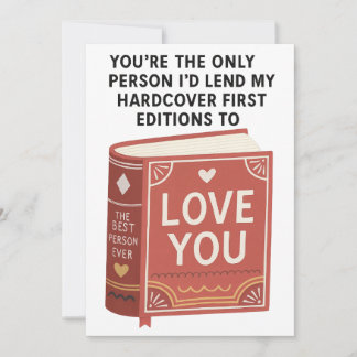 Cartão De Festividades Funny Bookish Birthday card perfect for book lover