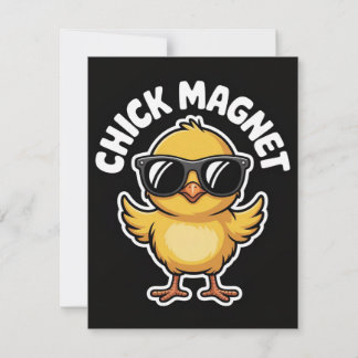 Cartão De Festividades Funny Chick Magnet Easter Humor Card For Him
