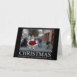 Cartão De Festividades Funny Christmas<br><div class="desc">Bad taste Christmas cards with a funny but tasteless slogan and funny Santa flashing Christmas imagery.</div>