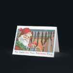 Cartão De Festividades Funny Christmas Card Vintage Santa<br><div class="desc">INSIDE: "Is it just me or is the front of this card a bit Naughty?" Beautiful Vintage Christmas cards add a special charm to your Holidays. Old Fashion cards are a unique surprise to get in the mail. Perfect for Card Exchanges! Put one on the gifts for neighbors!</div>