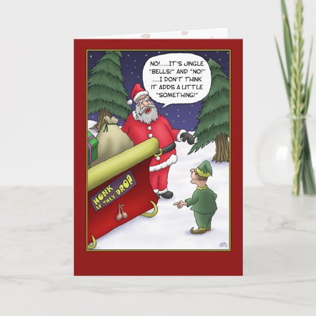 Cartão De Festividades Funny Christmas Cards: Jingle What? (Frente)