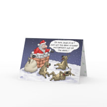 Funny Christmas Cards: Stuck