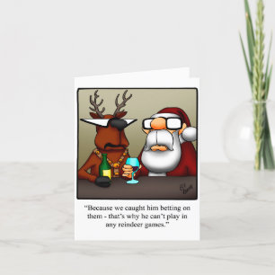 Cartão De Festividades funny Christmas Humor Greeting Card