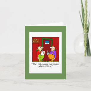 Cartão De Festividades Funny Christmas Humor Greeting Card