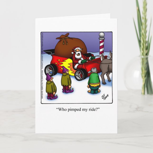 Cartão De Festividades Funny Christmas Humor Greeting Card "Spectickles" (Frente)
