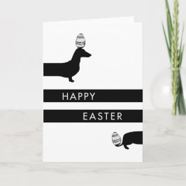 Cartão De Festividades Funny Dachshund Easter