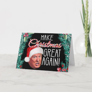 Cartão De Festividades Funny Donald Trump Natal