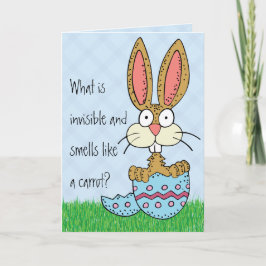 Cartão De Festividades Funny Easter Bunny Joke