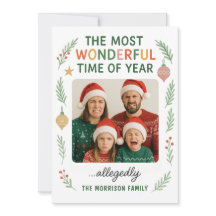 Funny Family Fun Customizable Christmas Card