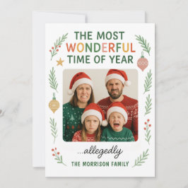 Cartão De Festividades Funny Family Fun Customizable Christmas Card