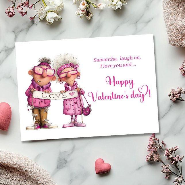 Cartão De Festividades Funny Fun Valentine Card Quirky Couple Humor (Funny Fun Valentine Card Quirky Couple Humor)