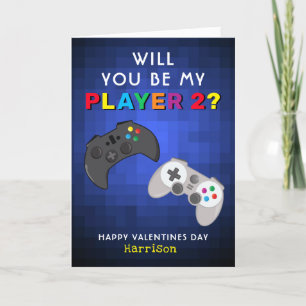 Cartão De Festividades Funny Gamer Personalized Valentines Day