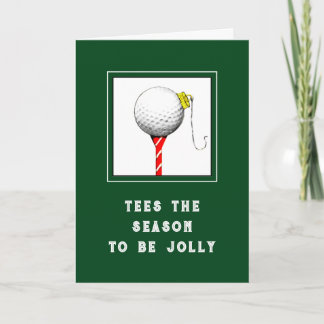 Cartão De Festividades Funny Golf Christmas