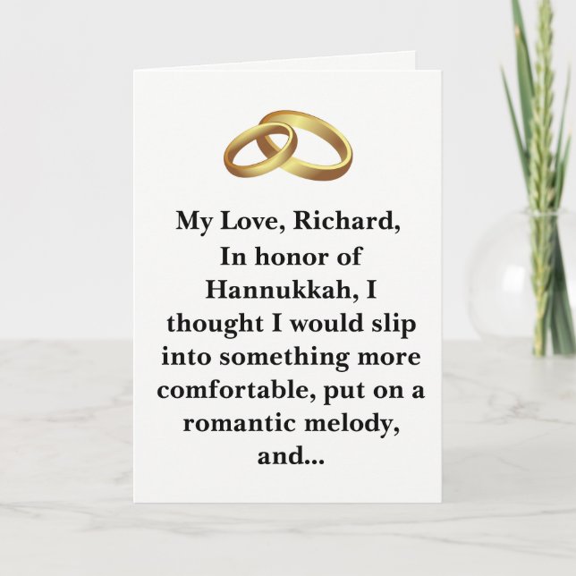 Cartão De Festividades Funny Hannukkah Hanukka Channukah Chanuka Card (Frente)