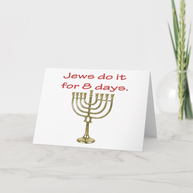 Cartão De Festividades Funny Hanukkah Card (Frente)