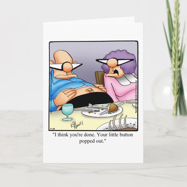 Cartão De Festividades Funny Happy Thanksgiving Greeting Card (Frente)