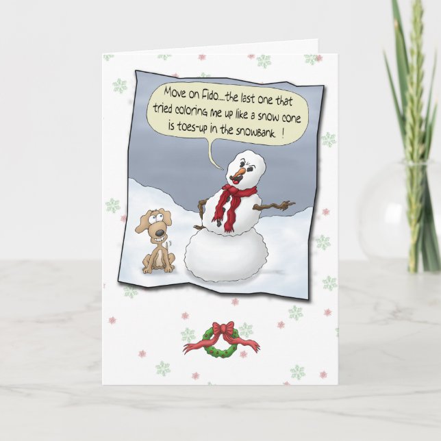 Cartão De Festividades Funny Holiday Cards: Toes Up (Frente)