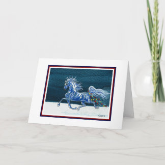 Cartão De Festividades Funny Horse Christmas Card