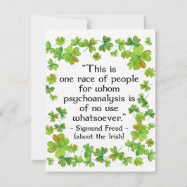 Cartão De Festividades Funny Irish Quote St Patricks Card