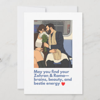 Cartão De Festividades Funny Love Cute – May You Find Your Zohran & Rama