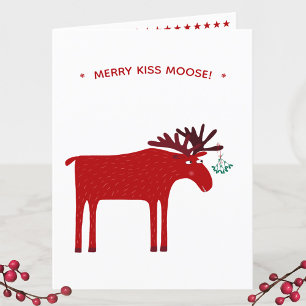 Cartão De Festividades Funny Moose