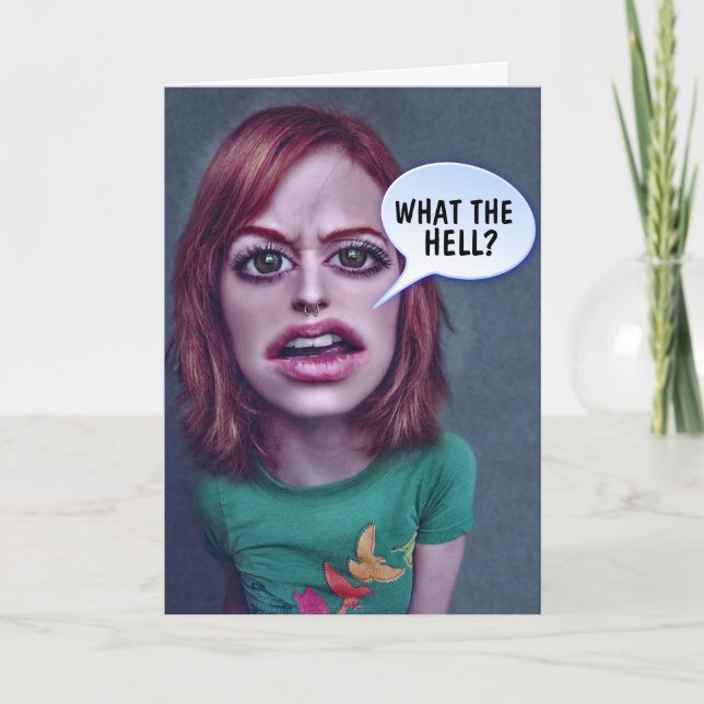 CARTÃO DE FESTIVIDADES FUNNY OVER THE HILL BIRTHDAY CARD (Frente)