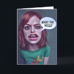 CARTÃO DE FESTIVIDADES FUNNY OVER THE HILL BIRTHDAY CARD<br><div class="desc">WHAT THE HELL? YOU'RE LIKE REALLY OLD. FUNNY CARD.</div>