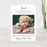 Cartão De Festividades Funny Personalized Pet Photo Dog Dad Fathers Day<br><div class="desc">Surprise your favorite dog dad this Father's Day with this funny personalized pet photo card from his best friend. "Dad - There's nobody I'd rather have by my side , awkwardly waiting while I poop ! Happy Father's Day" Add your dog's favorite photo, and personalize inside with message and name...</div>