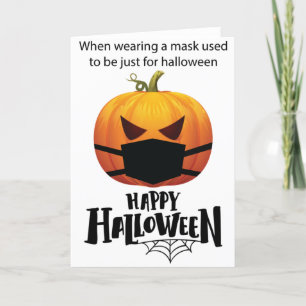 Cartão De Festividades Funny pumpkin 2020 Happy Halloween