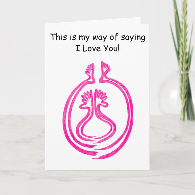 Cartão De Festividades Funny Quirky Valentine’s Day Card (Frente)