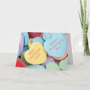 Cartão De Festividades Funny Rejected Candy Hearts Valentine's Day Card