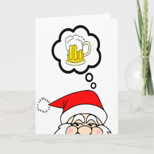 Cartão De Festividades Funny Santa Christmas Card
