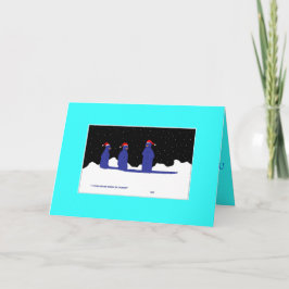 Cartão De Festividades funny snowman card