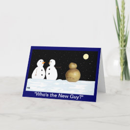Cartão De Festividades funny snowmen xmas card
