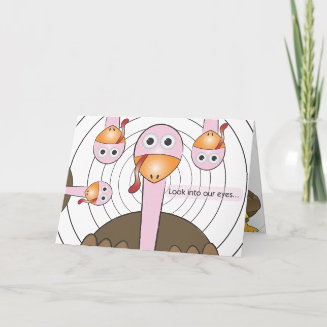 Cartão De Festividades Funny Thanksgiving Greeting (Frente)