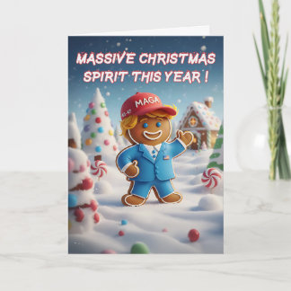 Cartão De Festividades Funny Trump Christmas Card | MAGA Christmas