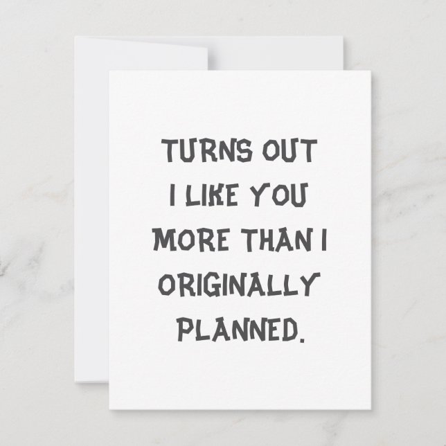 Cartão De Festividades Funny Valentine Day Card for Boyfriend Girlfriend (Frente)