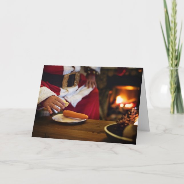 Cartão De Festividades Funny Vegan Christmas Greeting Card (Frente)