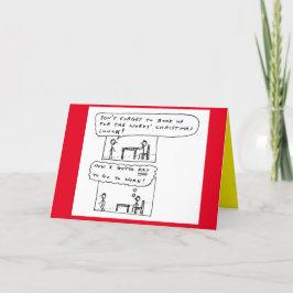 Cartão De Festividades Funny Work Christmas Party Cartoon Joke